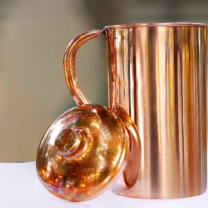 Handcrafted Pure Copper Plain Water Jug – Ayurvedic Wellness & Daily Hydration