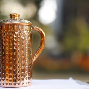 Hammered Pure Copper Jug – Ayurvedic Health Water Pitcher