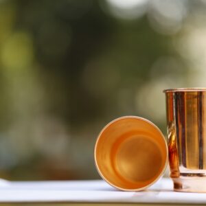 Set of 2 Plain Copper Tumblers – Elegant, Durable & Ayurvedic Wellness in Every Sip
